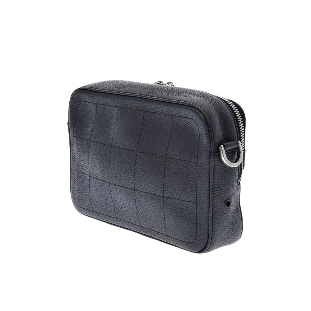 Dior CHRISTIAN Black Bag  Messenger Leather Black